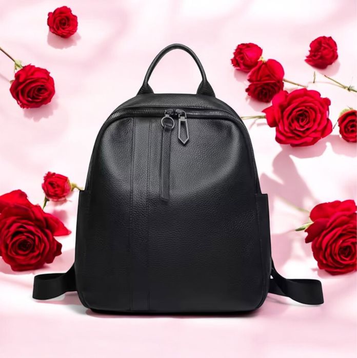 Шкіряний жіночий рюкзак-сумка, Кожаный женский рюкзак