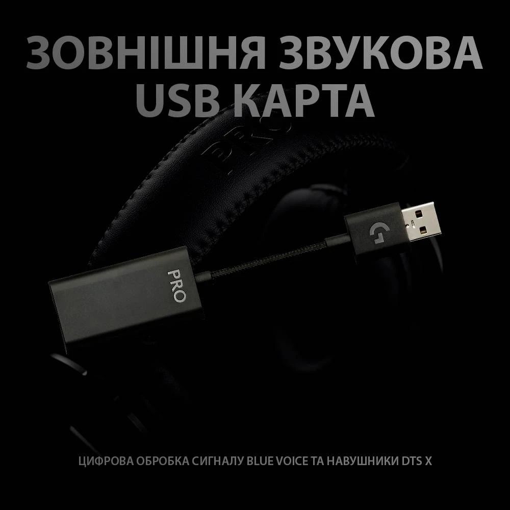 Навушники Logitech G PRO X Gaming Headset Black