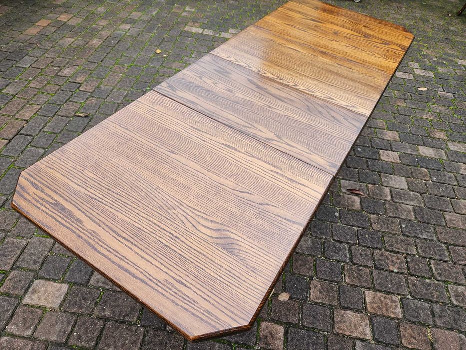 Dębowy Stolik Stół rozkładany- lite drewno po rozłożeniu dł. 232cm
