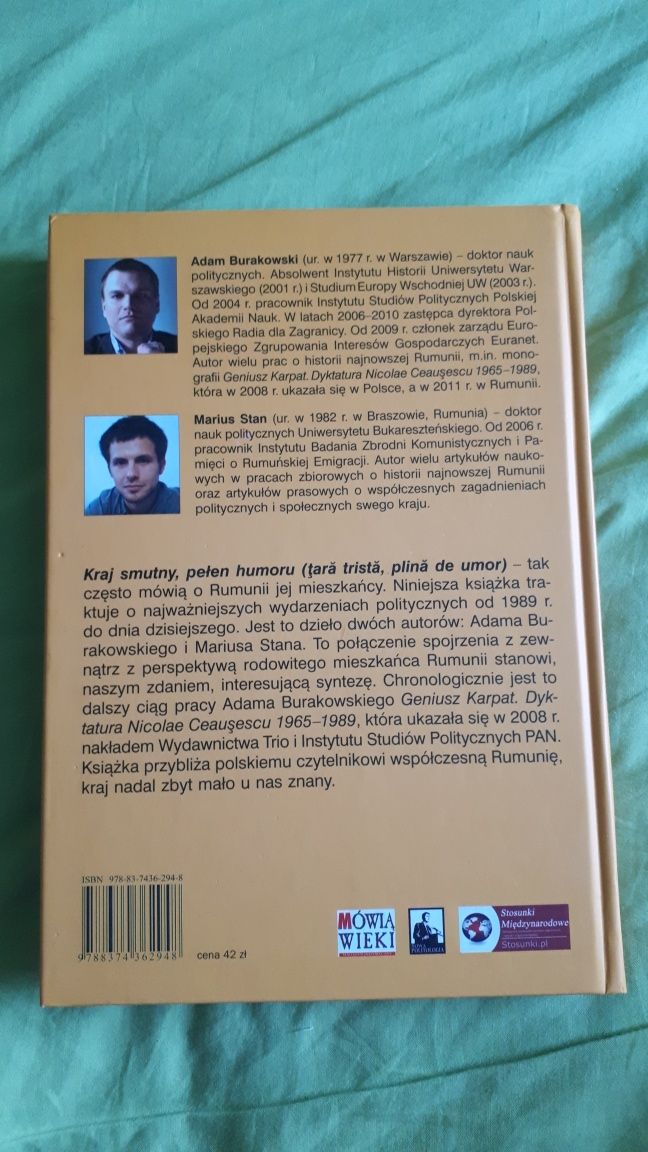 Książka "Kraj smutny pełen humoru. Dzieje Rumunii" Burakowski i Stan