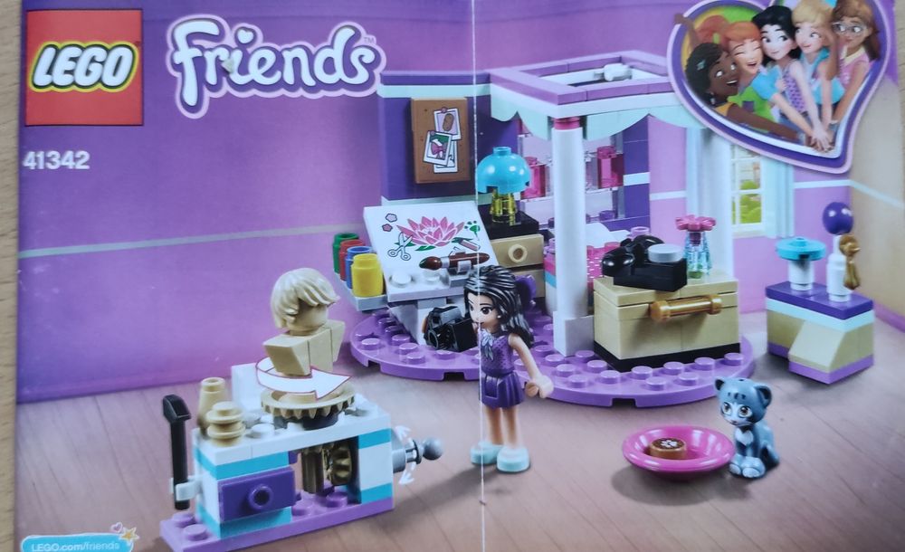 LEGO friends 41342 Sypialnia Emmy kompletne