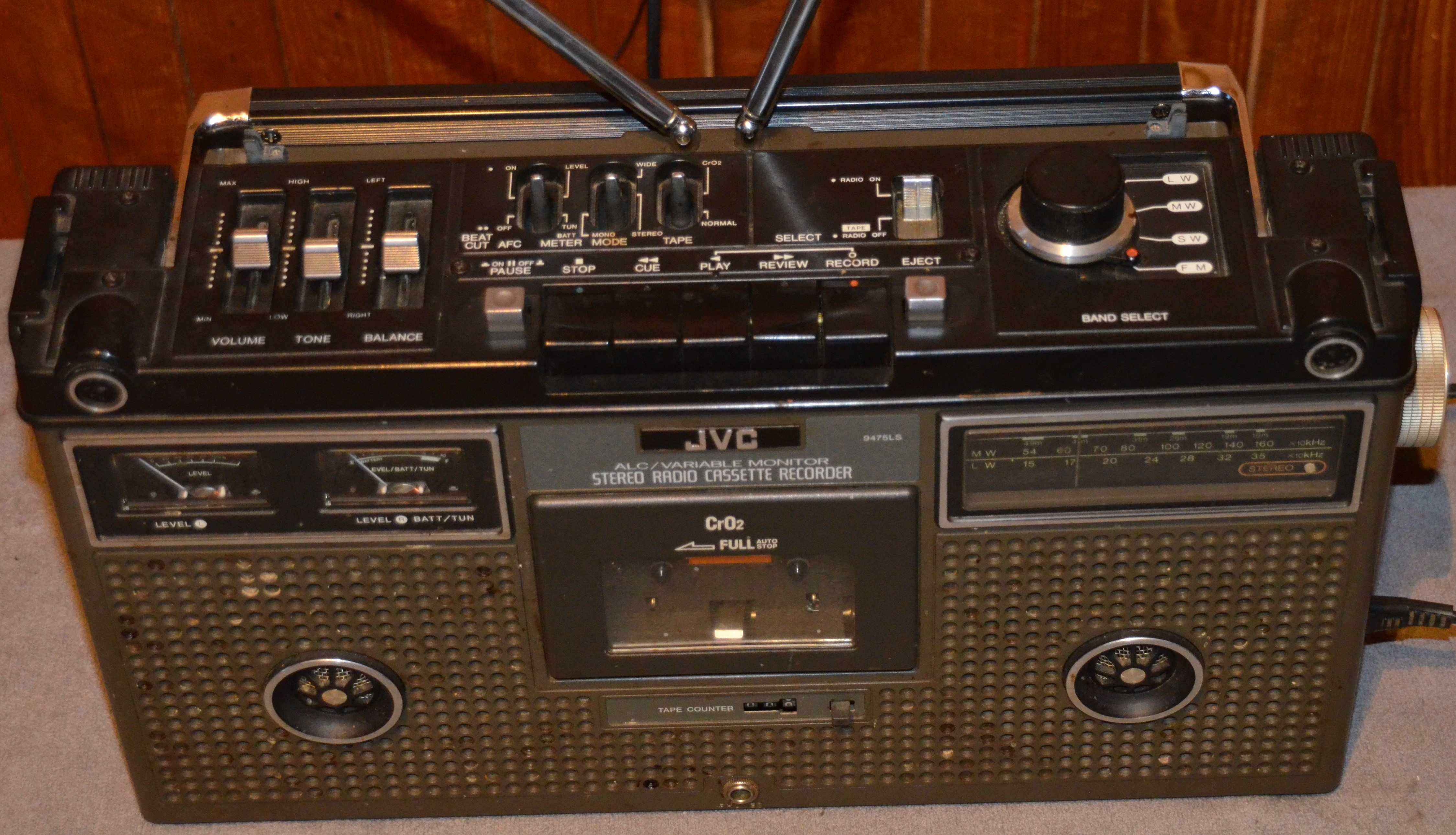 Retro JVC 9475 LS Radio Kaseciak Vintage boombox