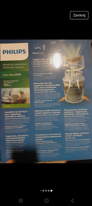 Nawilżacz powietrza Phillips