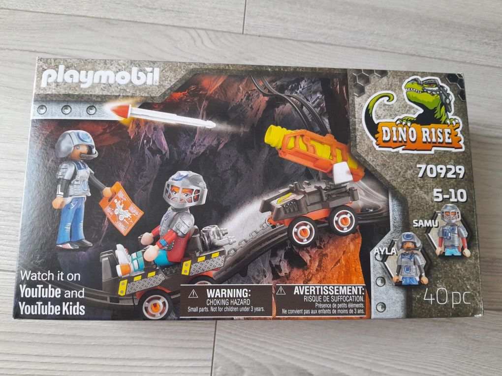 Playmobil - Dino Mine Wózek z rakietą 70929