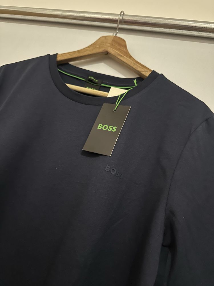 T-shirt BOSS Cinzenta/Azul