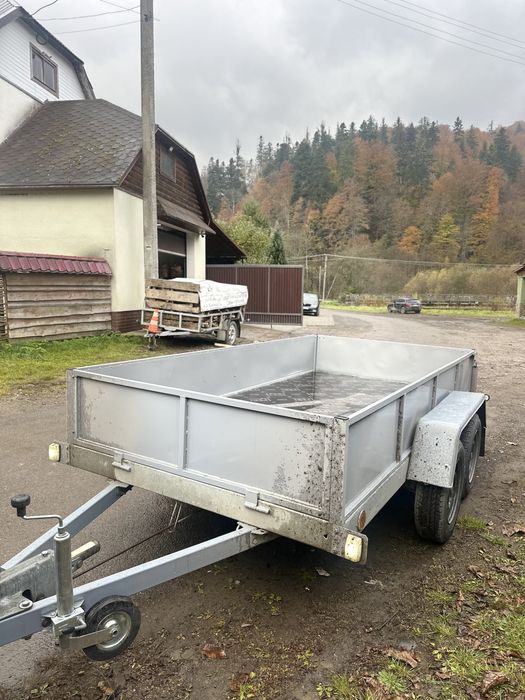 Прицеп 2 осний 2 осі з гальмами з тормозом