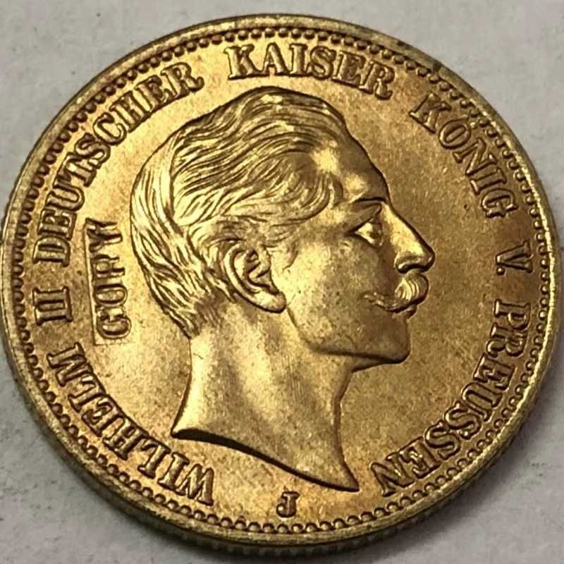Złota Moneta Pruska 20 Marek 1912 Kaiser Wilhelm II