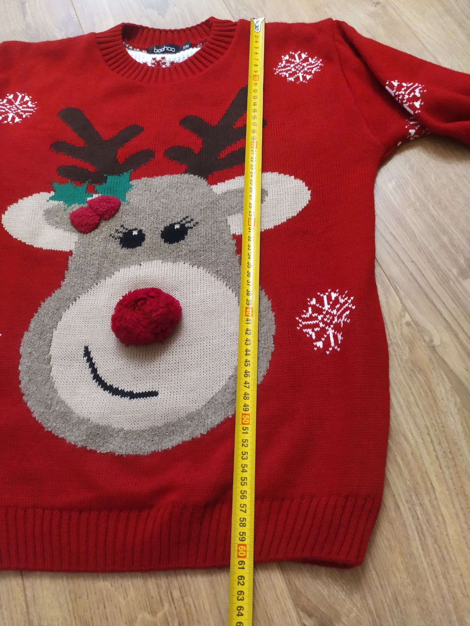 Sweter świąteczny damski boohoo S/M