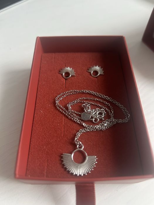 Srebrny zestaw Ania Kruk półsłońca