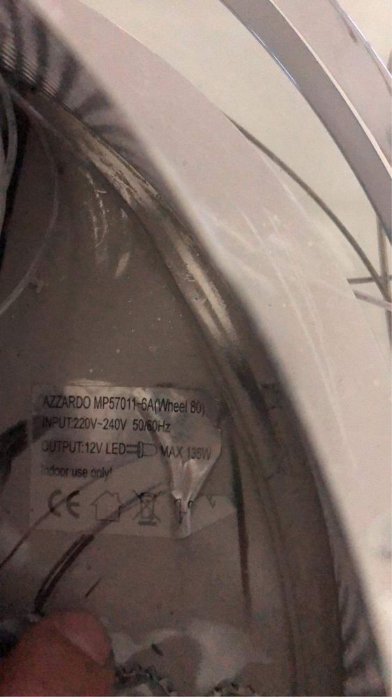 Lampa wisząca WHEEL LED Azzardo MP57011-6A