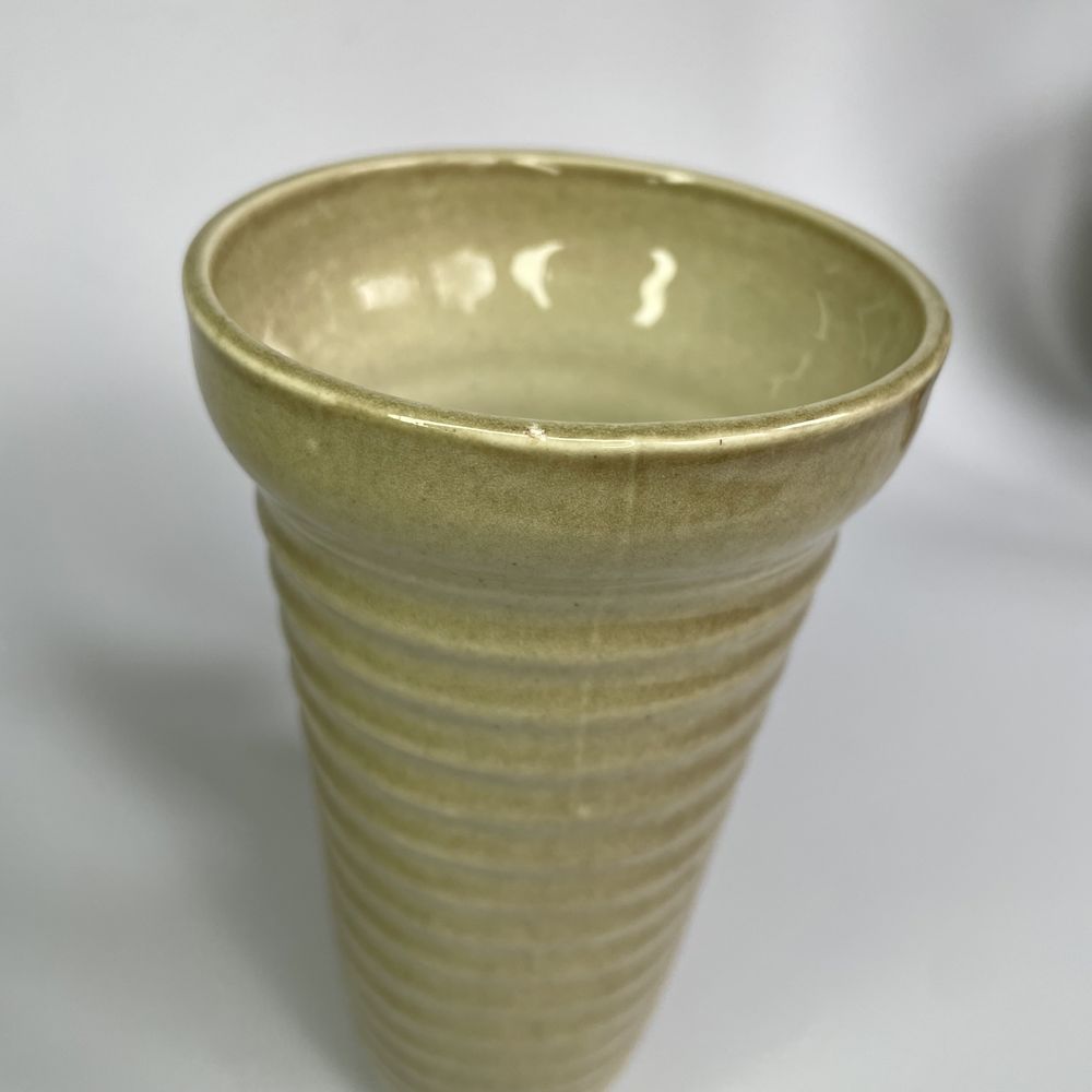 Stary ceramiczny wazon figuralny 50s radziecki wyjątkowy sygnowany
