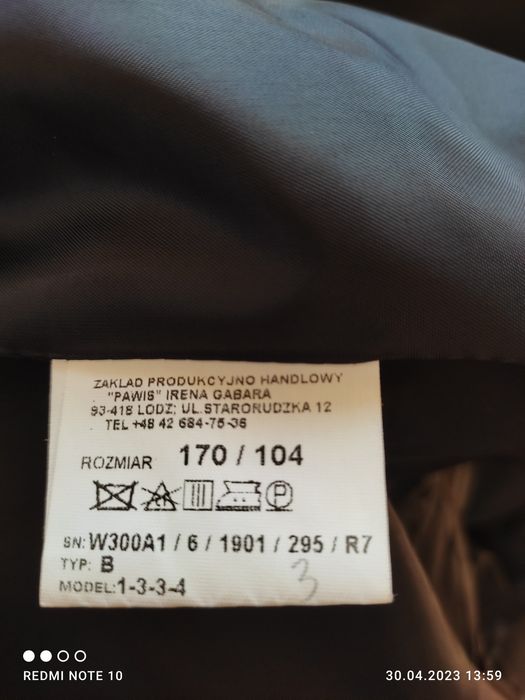 Garnitur ze spodniami i kamizelką