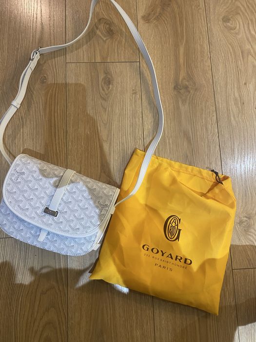 Torba w stylu goyard pm belvedere bag biala