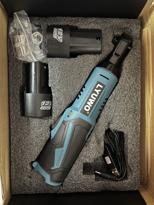 Кутовий гайковерт 3/8 45HM 12V