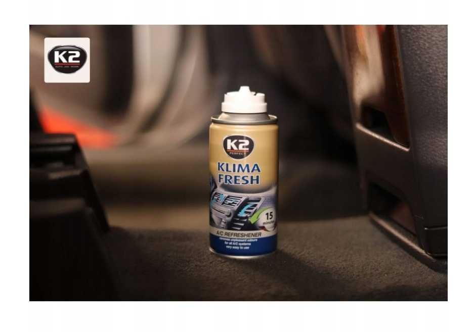 K2 KLIMA FRESH 150 ML odświeża czyści klimatyzację w aucie