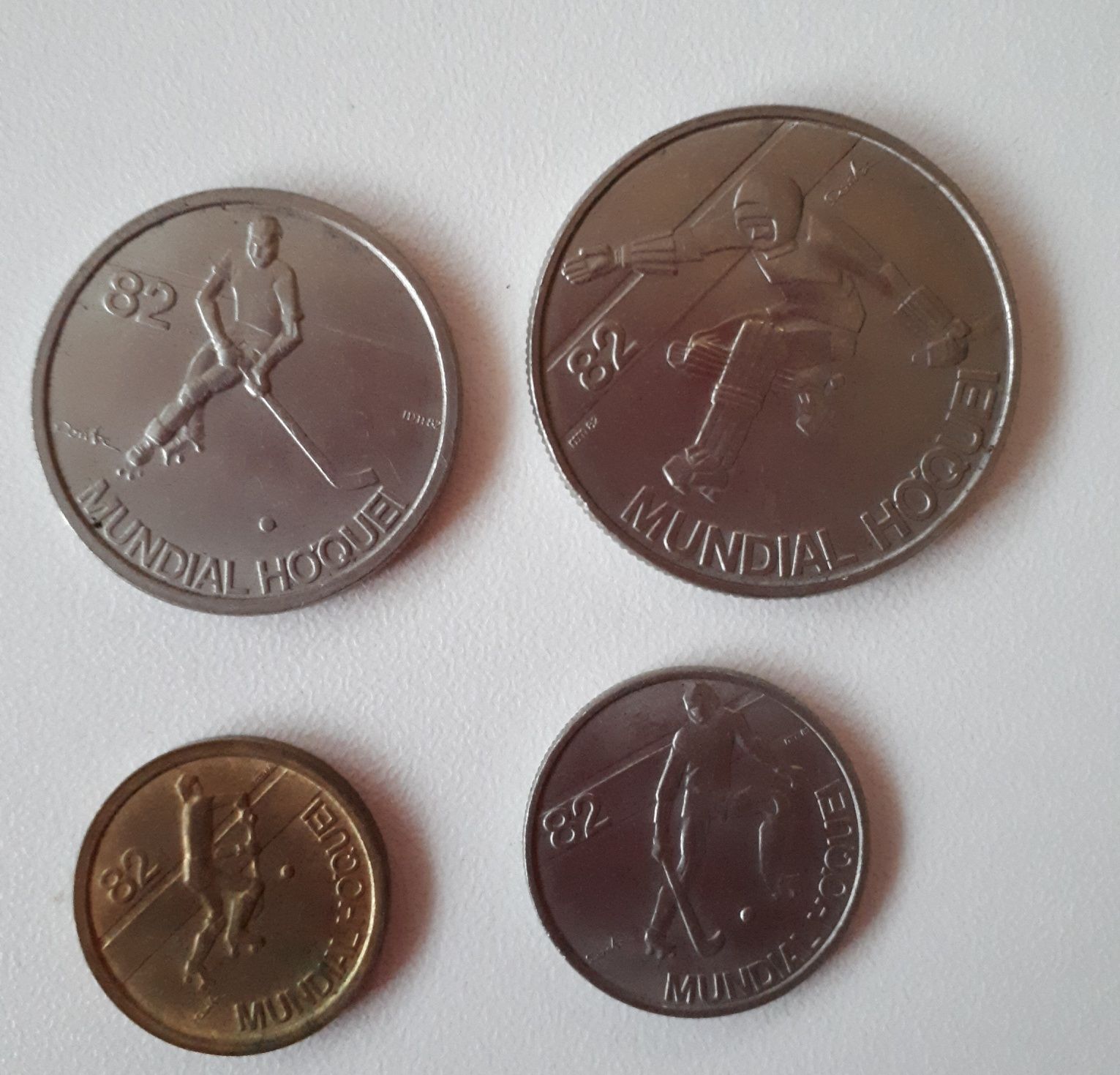 Moedas antigas Portugueses do Mundial de Hóquei em Patins