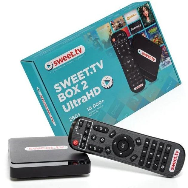 Смарт ТВ-приставка SWEET.TV BOX 2 Ultra HD