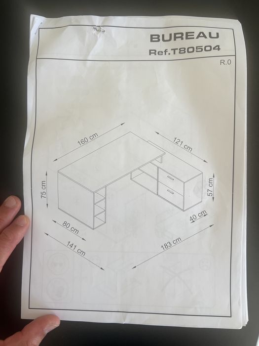 Mesa de escritório / secretaria