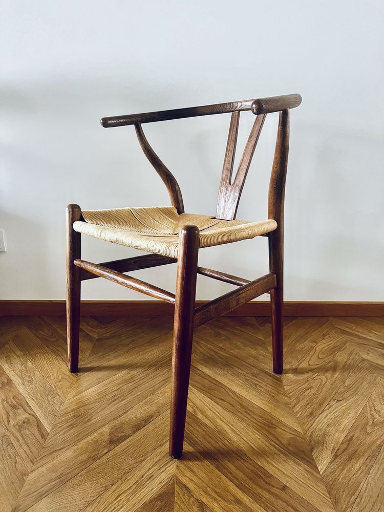Krzesło Wishbone lite drewno Mindi | Nimes Moycor