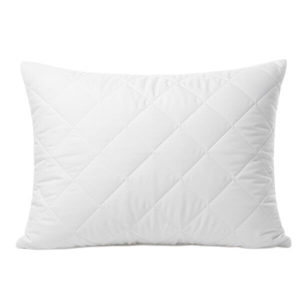 PROMOCJA -10% Poduszka 70x80 biała pikowana z zamkiem