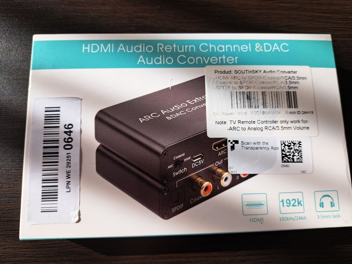 Przetwornik cyfrowo-analogowy Konwenter audio HDMI
