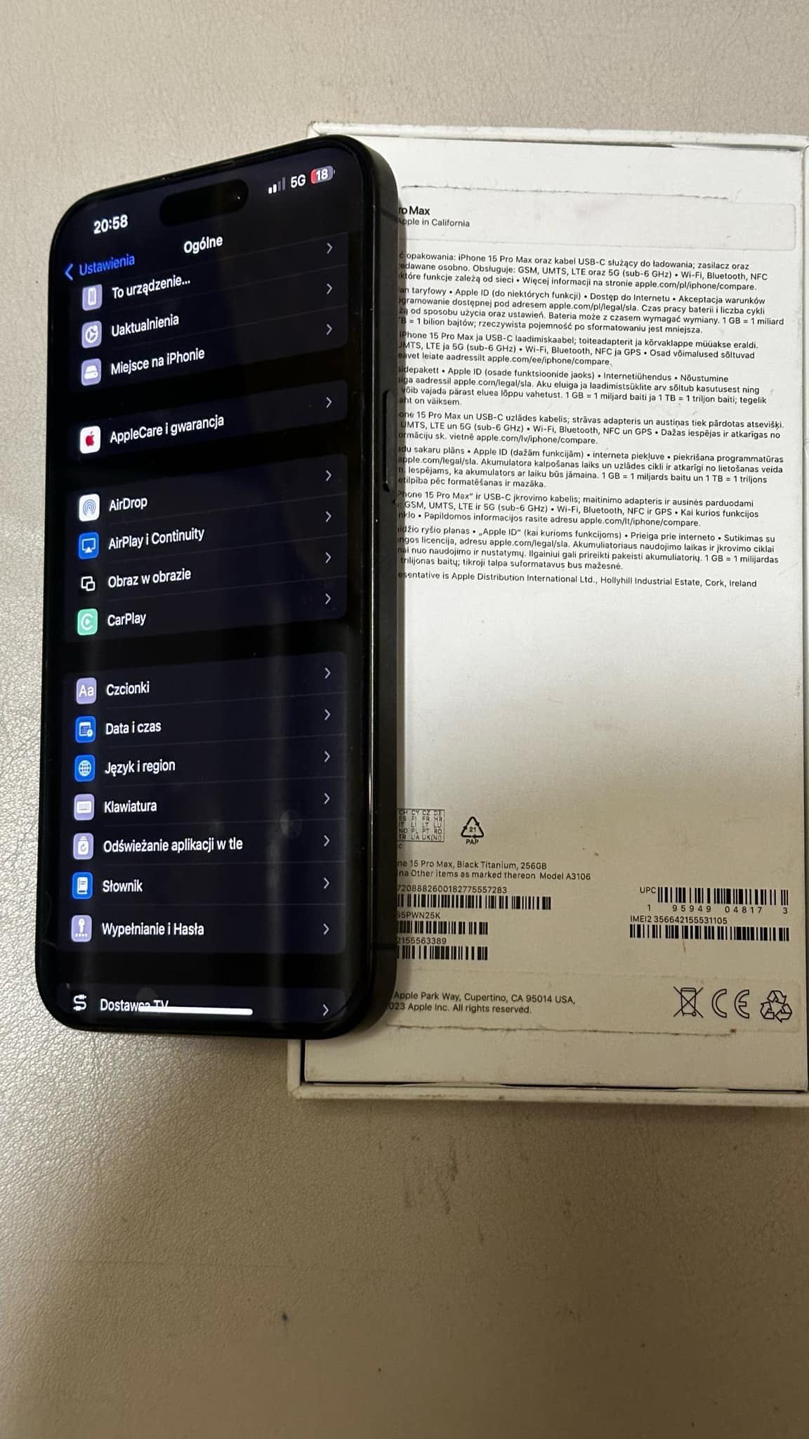 iPhone 15 Pro Max 256GB na GWARANCJI