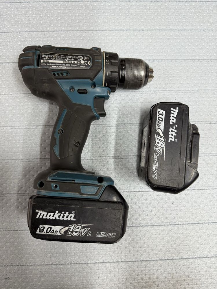 Шуроповерт Makita DDF482 і 2 АКБ 3,0 Ач