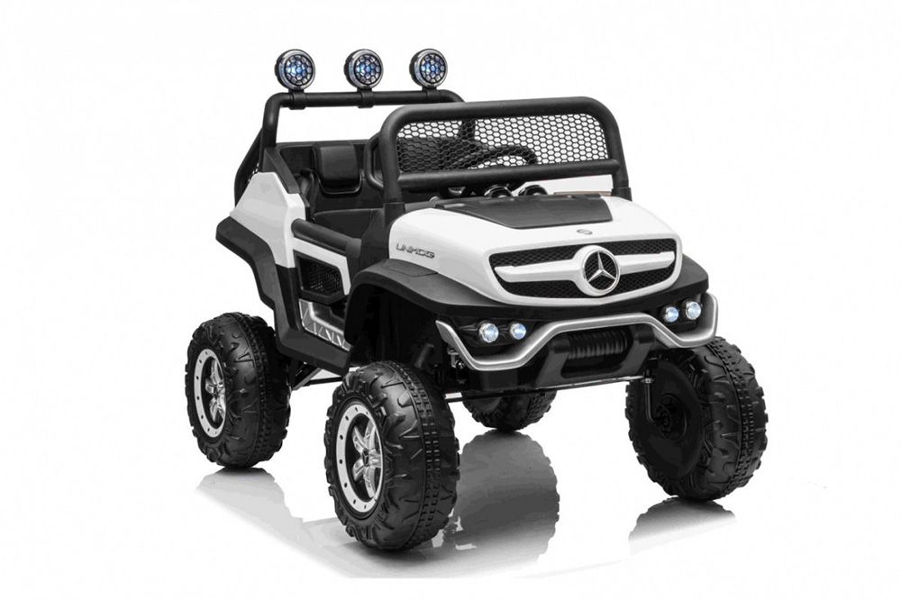 Buggy na akumulator Mercedes Unimog M 4x35W Biały