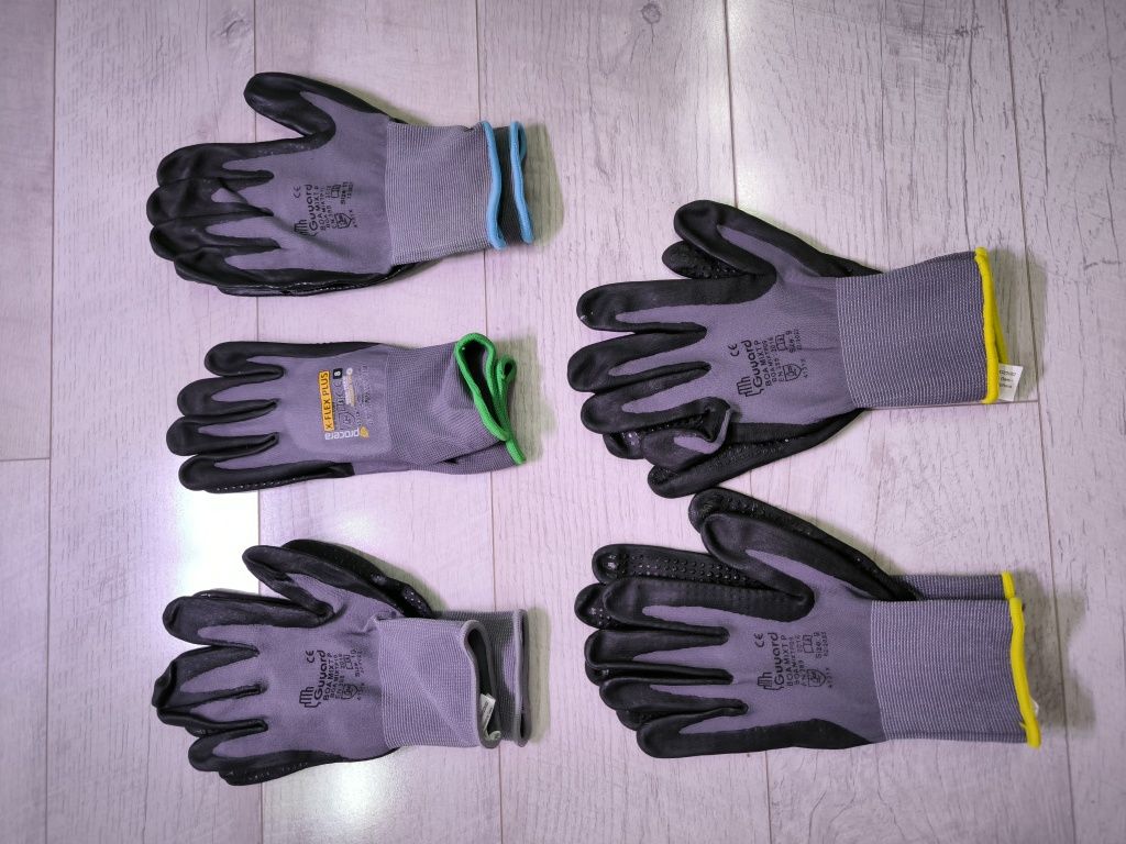 Rękawiczki 5 par wampirki rękawice robocze olejoodporne BHP