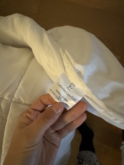 Edredao penas branco