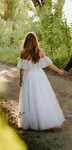 Suknia ślubna z gorsetem glam-boho
