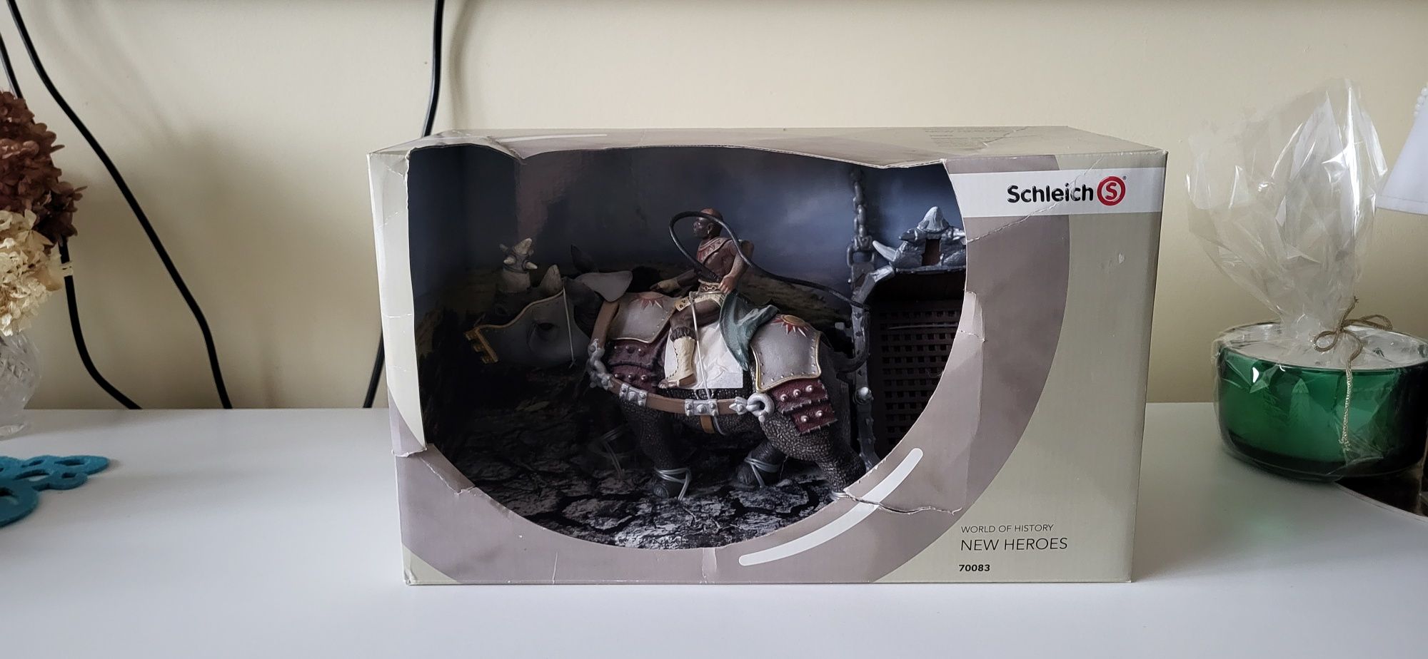 Schleich 70083 Gladiator z nosorożce bojowym plus rydwan nowy zestaw