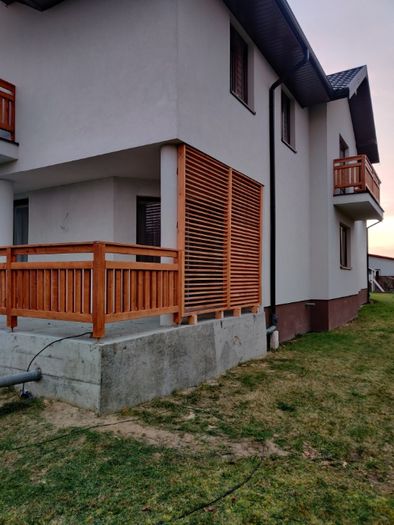 Barierka drewniana olchowa, balustrada, przesło,balkon,taras