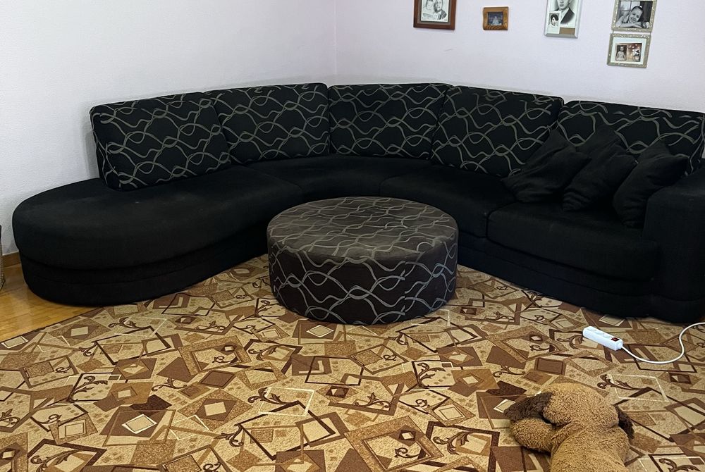 Sofa canto com mesa centro