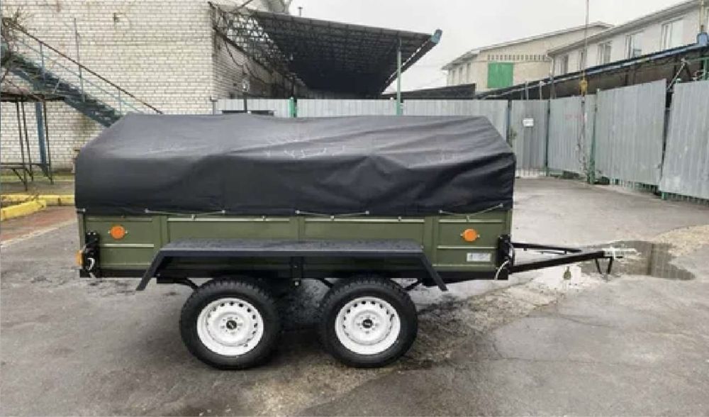 Двухосний причіп сірий під В категорію