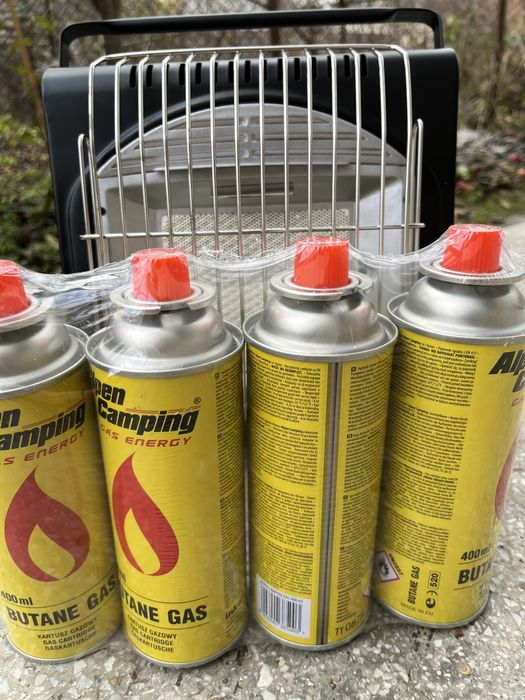 Газовий обігрівач + 4 шт балончики