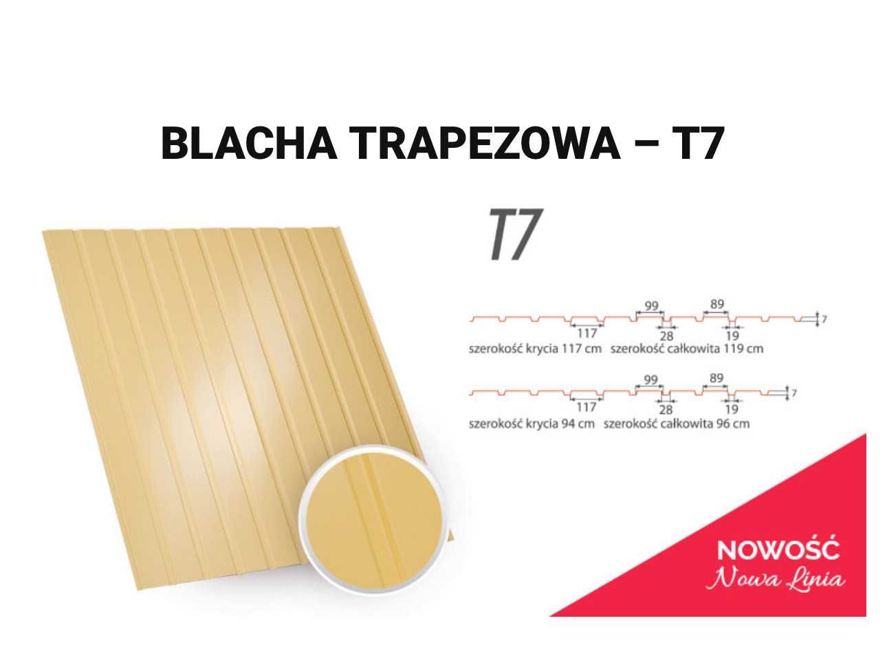 Blacha trapezowa I gatunek Blacha na wymiar Trapez gr.0,50 mm