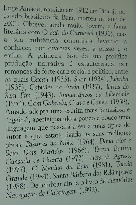 Dona Flor e Seus Dois Maridos de Jorge Amado