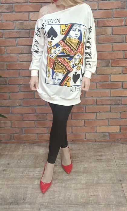 Oryginalna asymetryczna tunika oversize