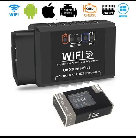 Автомобильный диагностический сканер obd2 Wi-Fi elm327