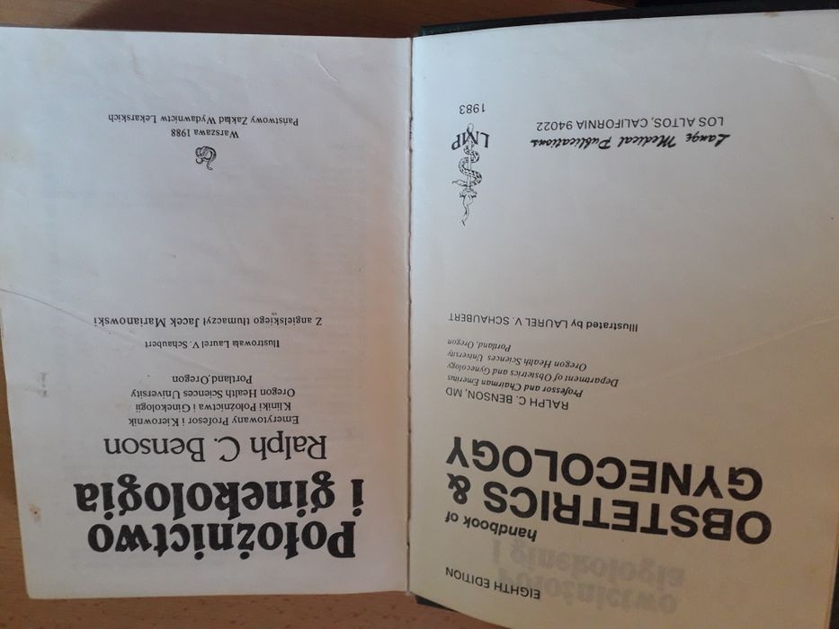 Położnictwo i ginekologia Benson