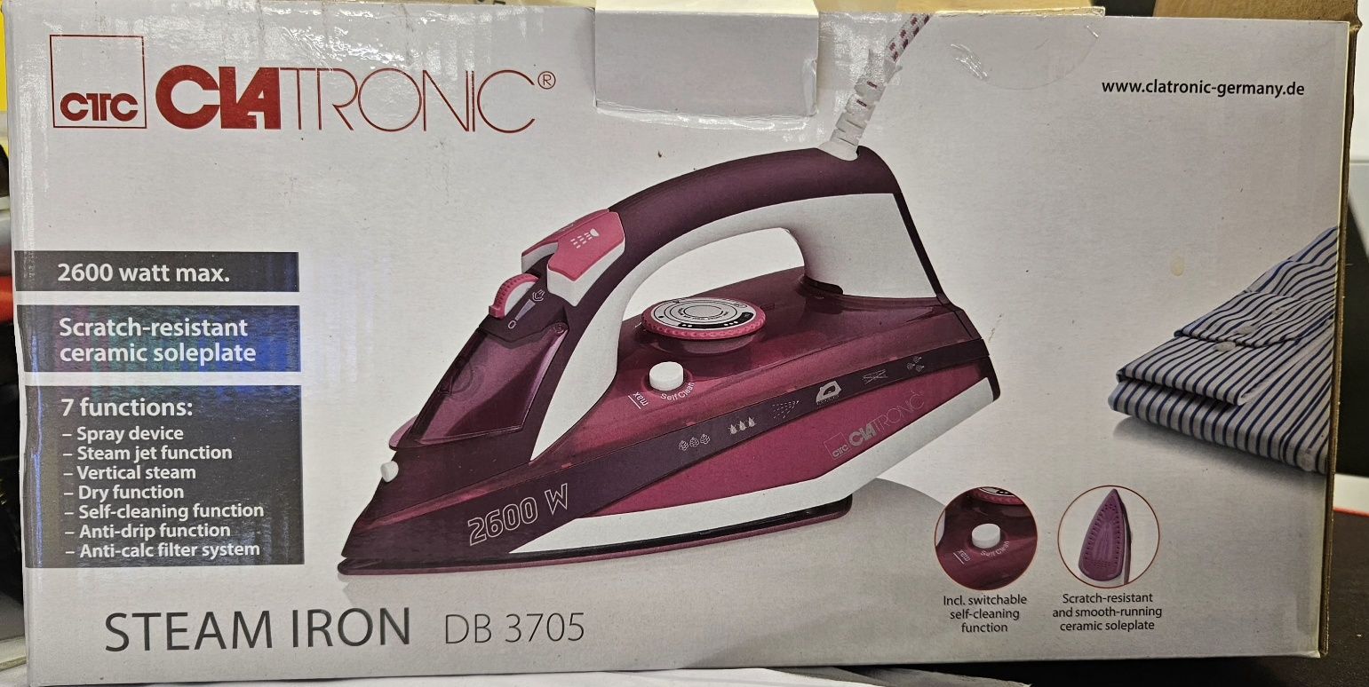 Nowe żelazko CLATRONIC DB 3705