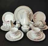 Vintage 1952-70 porcelana WAŁBRZYCH Zestaw do kawy IRYS , NOWY