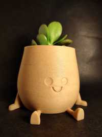 Vaso com booty - Impressão 3D - Filamento madeira