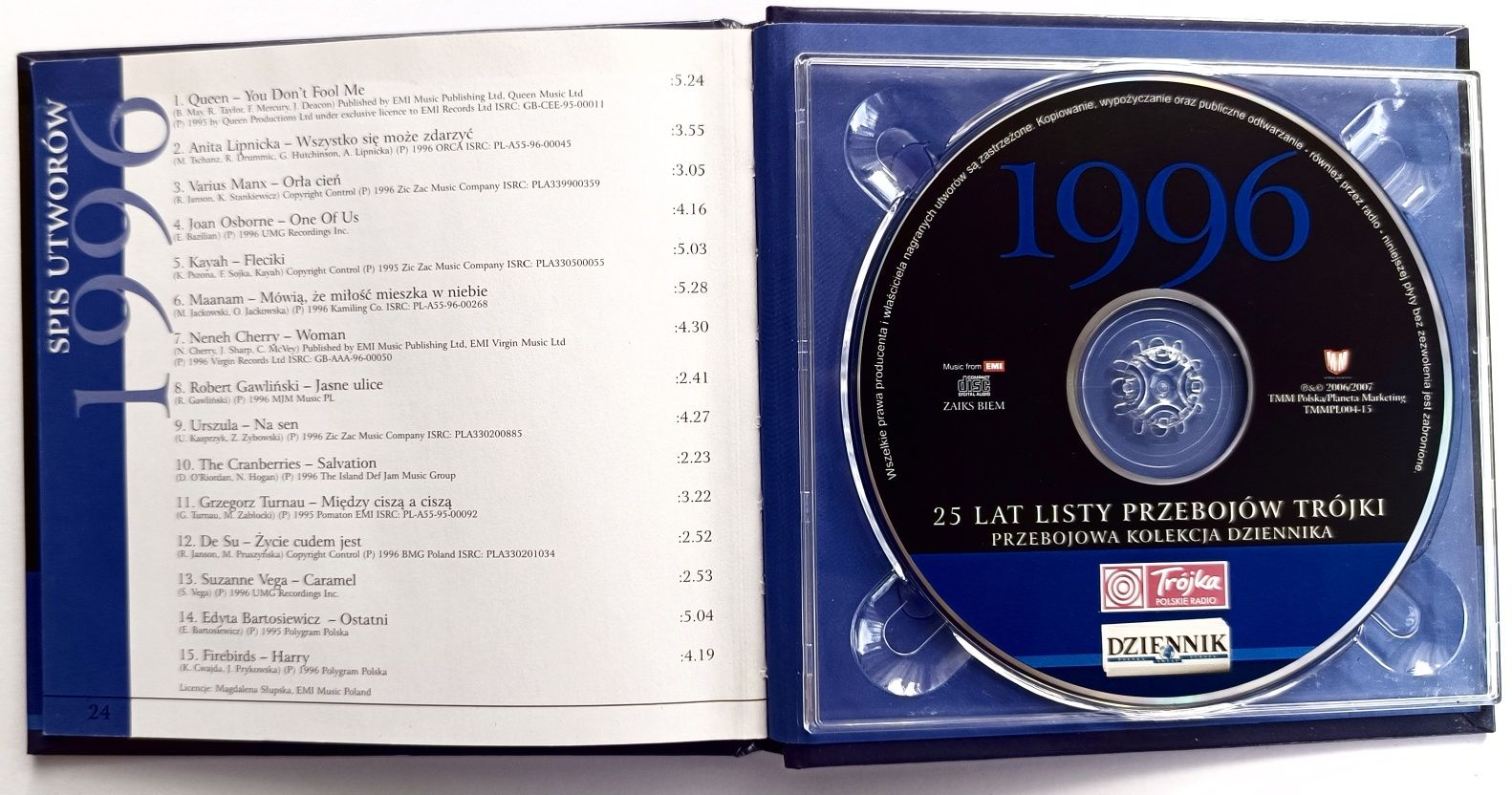 25 Lat Listy Przebojów Trójki 1996 Queen Kayah Varius Manx De Su