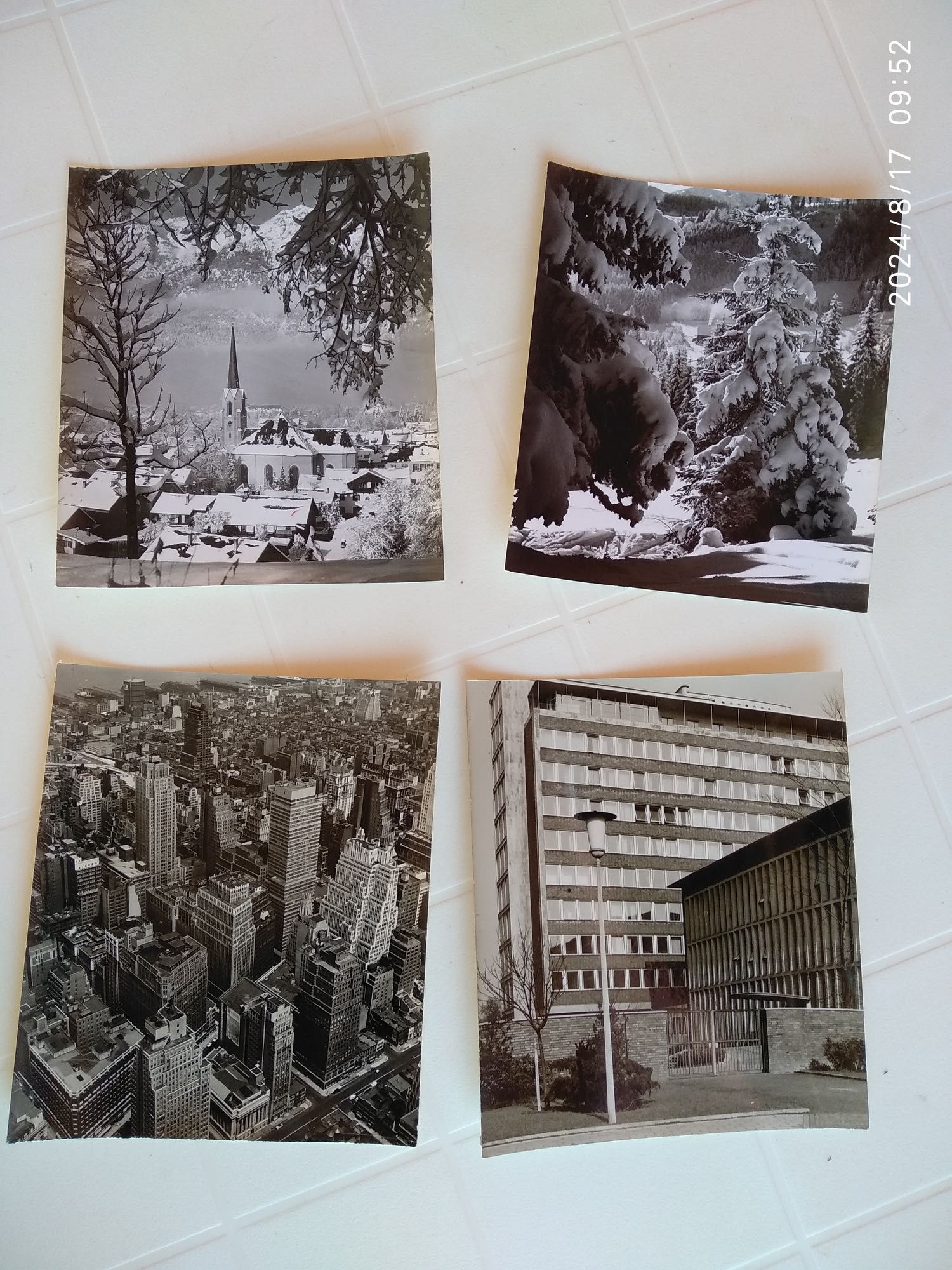 Colecção de fotografias antigas a preto e branco