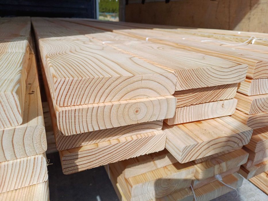 Deska tarasowa elewacyjna podłogowa heblowana półbal podbitka szalówka