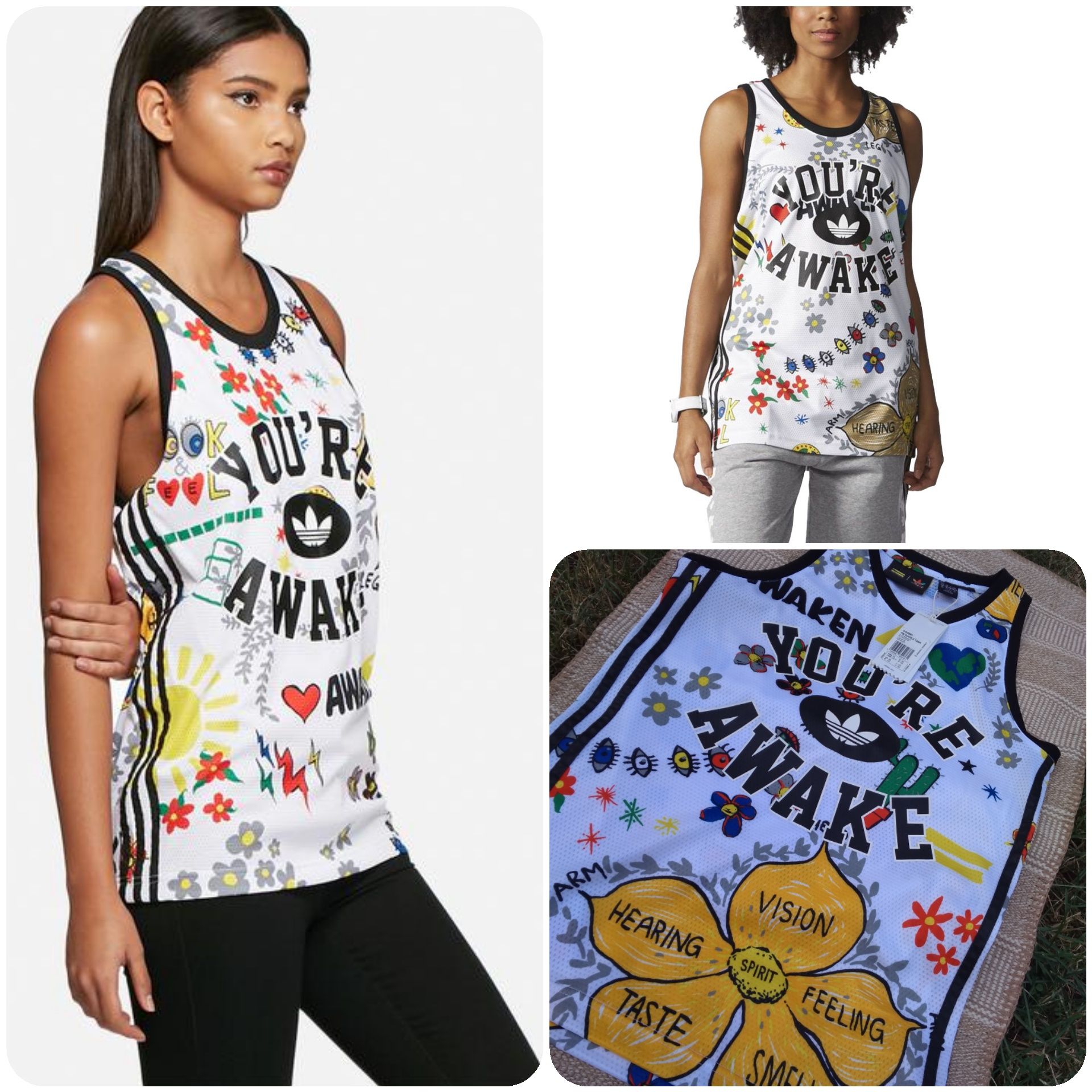 Adidas koszulka Pharrell Williams Doodle top Xs