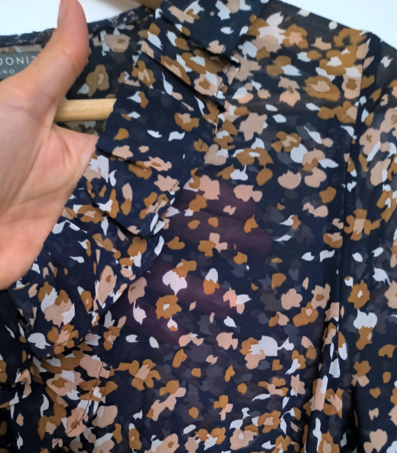 Śliczna włoska zwiewna sukienka maxi, Milano, S (36) / XS (34)