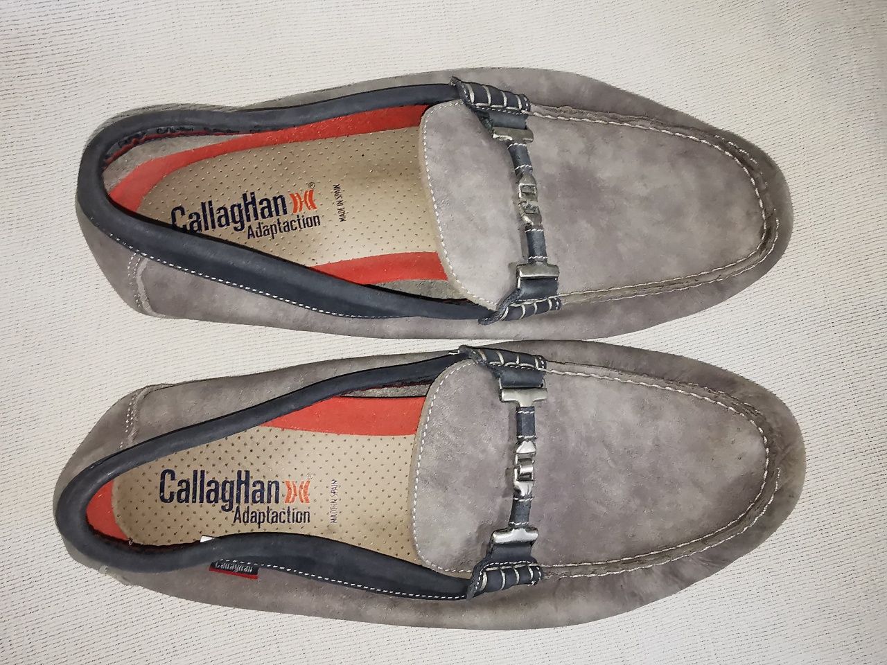 CallagHan Spain moccasin loafers skórzane mokasyny 44
